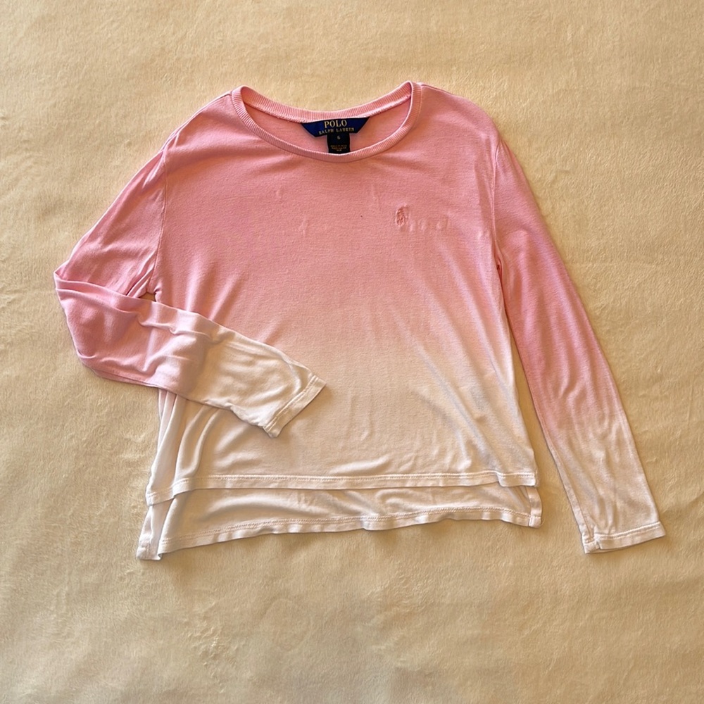 Long sleeve Polo Ralph Lauren t-shirt ombre